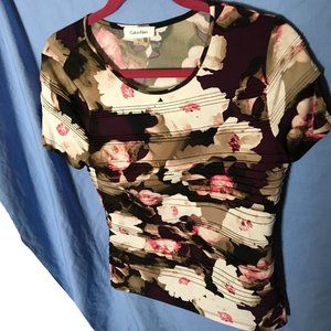 Calvin Klein Flower Women's Trendy Top